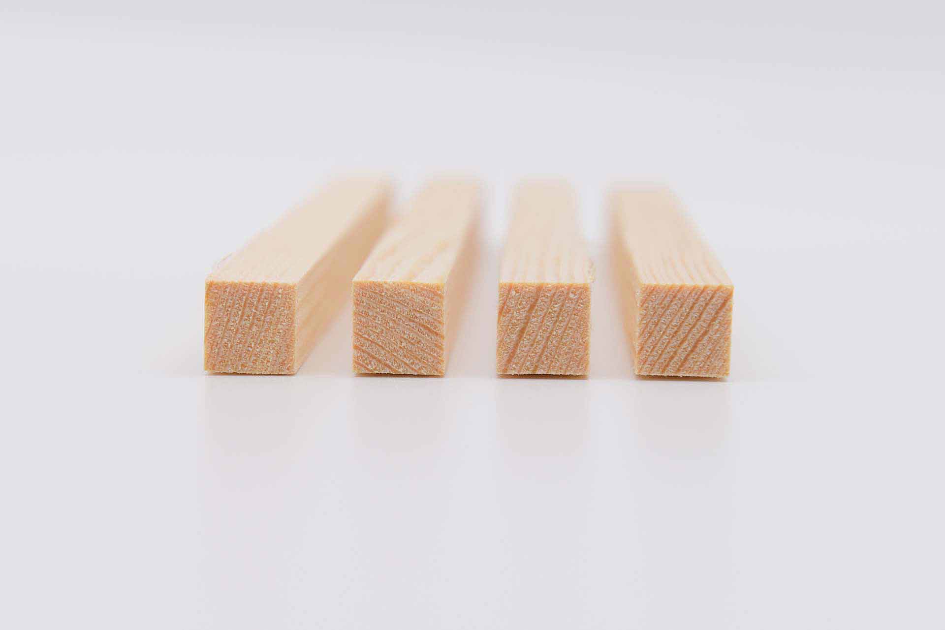 Vierkantstäbe 11 x 11 x 180 mm